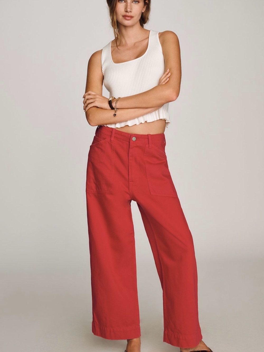 NEW Denimist Georgia Jeans in Nantucket Red - sz 29